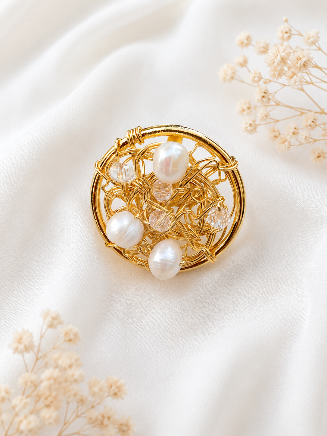 ANILLO PERLAS GOLDEN -YELPI