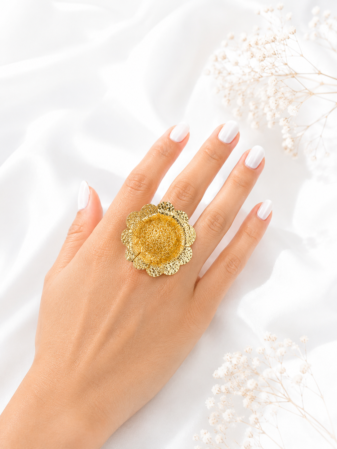 ANILLO FLOR DORADA - YELPI