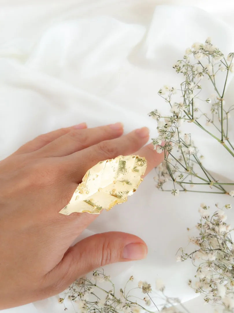 ANILLO  HOJA MARTILLADA - YELPI