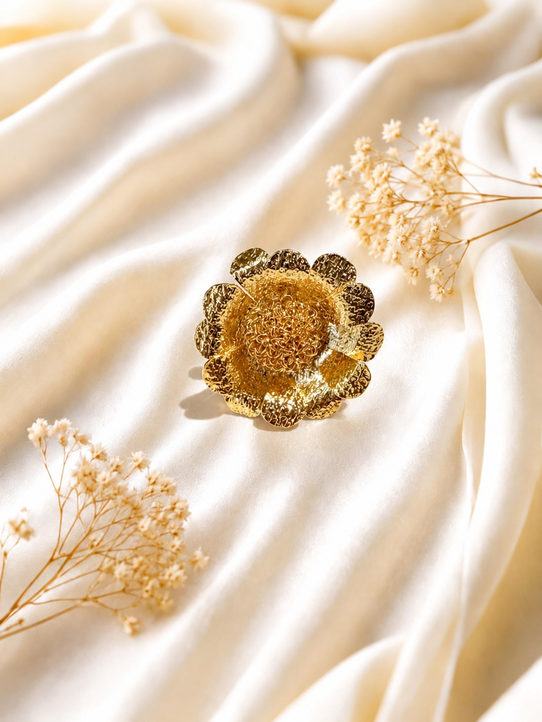ANILLO FLOR DORADA - YELPI